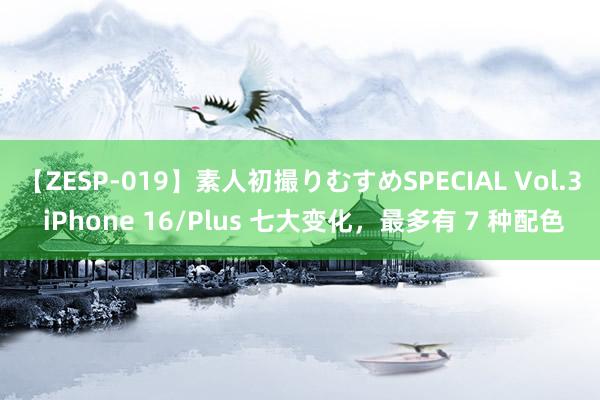 【ZESP-019】素人初撮りむすめSPECIAL Vol.3 iPhone 16/Plus 七大变化，最多有 7 种配色