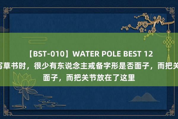 【BST-010】WATER POLE BEST 12GALs 8時間 写草书时，很少有东说念主戒备字形是否面子，而把关节放在了这里