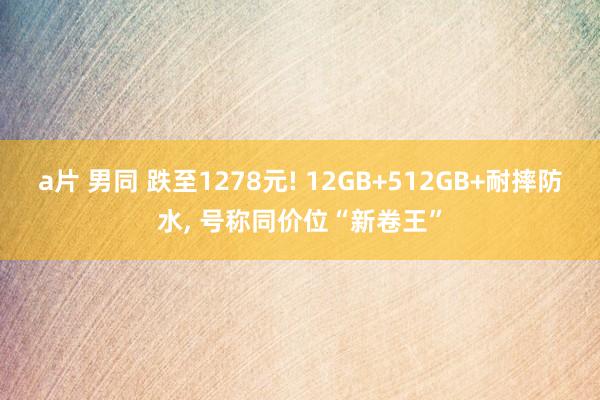 a片 男同 跌至1278元! 12GB+512GB+耐摔防水， 号称同价位“新卷王”