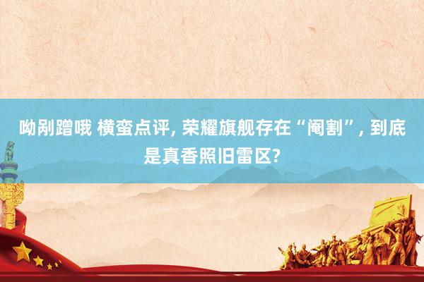 呦剐蹭哦 横蛮点评， 荣耀旗舰存在“阉割”， 到底是真香照旧雷区?